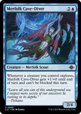 Magic: The Gathering - The Lost Caverns of Ixalan - Merfolk Cave-Diver - 65 - Normal