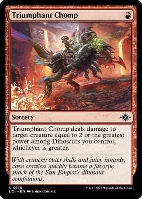 Magic: The Gathering - The Lost Caverns of Ixalan - Triumphant Chomp - 170 - Foil