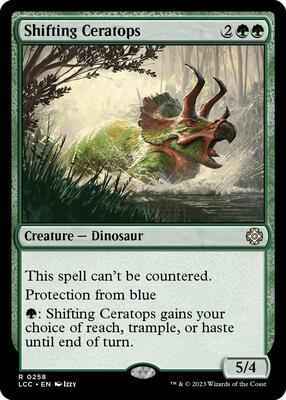 Magic: The Gathering - Commander: The Lost Caverns of Ixalan - Shifting Ceratops - 258 - Normal