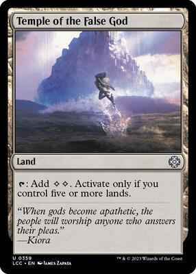 Magic: The Gathering - Commander: The Lost Caverns of Ixalan - Temple of the False God - 359 - Normal