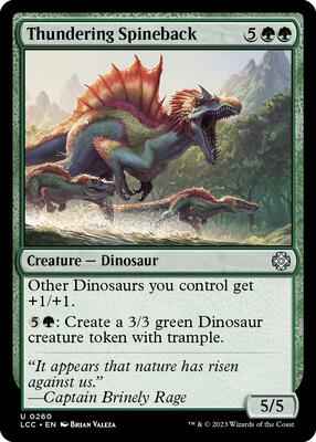 Magic: The Gathering - Commander: The Lost Caverns of Ixalan - Thundering Spineback - 260 - Normal