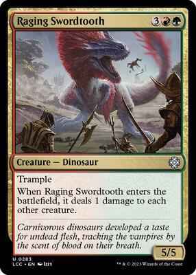 Magic: The Gathering - Commander: The Lost Caverns of Ixalan - Raging Swordtooth - 283 - Normal