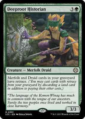 Magic: The Gathering - Commander: The Lost Caverns of Ixalan - Deeproot Historian - 91 - Normal