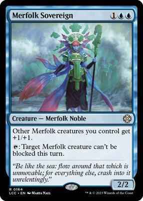 Magic: The Gathering - Commander: The Lost Caverns of Ixalan - Merfolk Sovereign - 164 - Normal
