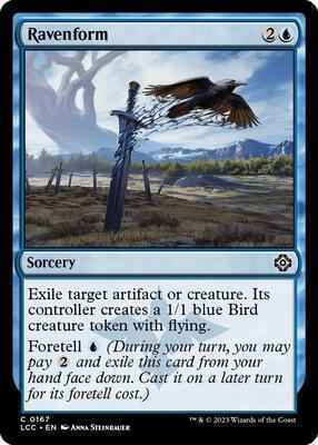 Magic: The Gathering - Commander: The Lost Caverns of Ixalan - Ravenform - 167 - Normal