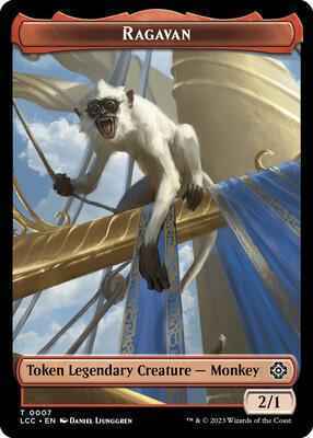 Magic: The Gathering - Commander: The Lost Caverns of Ixalan - Ragavan // Treasure Double-Sided Token - 7 // 18 - Normal