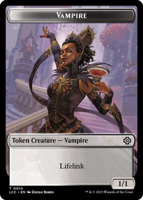 Magic: The Gathering - Commander: The Lost Caverns of Ixalan - Vampire (0014) // Vampire Demon Double-Sided Token - 14 // 15 - Normal