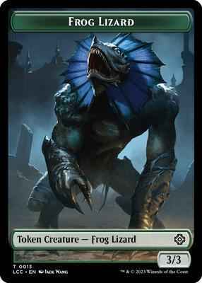 Magic: The Gathering - Commander: The Lost Caverns of Ixalan - Frog Lizard // Merfolk (0003) Double-Sided Token - 13 // 3 - Normal