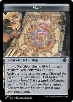 Magic: The Gathering - The Lost Caverns of Ixalan - Map // Merfolk (0005) Double-Sided Token - 17 // 5 - Normal