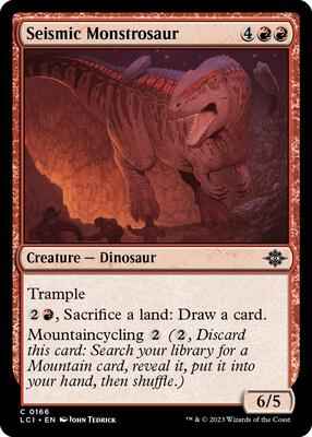 Magic: The Gathering - The Lost Caverns of Ixalan - Seismic Monstrosaur - 166 - Normal