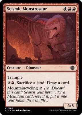 Magic: The Gathering - The Lost Caverns of Ixalan - Seismic Monstrosaur - 166 - Foil