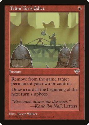 Magic: The Gathering - Mirage - Telim'Tor's Edict - Anime Card Craze