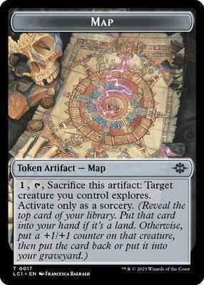 Magic: The Gathering - The Lost Caverns of Ixalan - Map // Bat Double-Sided Token - 17 // 6 - Foil