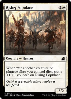 Magic: The Gathering - Ravnica Remastered - Rising Populace - Common - Normal