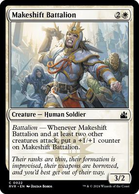 Magic: The Gathering - Ravnica Remastered - Makeshift Battalion - Normal - Anime Card Craze