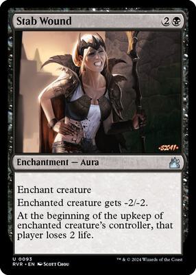 Magic: The Gathering - Ravnica Remastered - Stab Wound - Uncommon - Normal