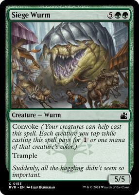 Magic: The Gathering - Ravnica Remastered - Siege Wurm - Normal - Anime Card Craze