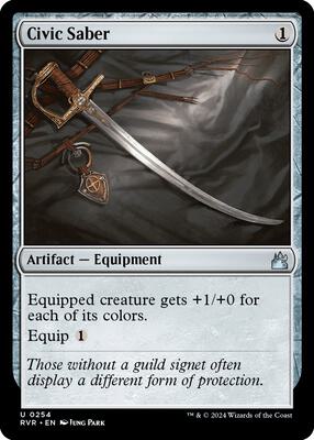 Magic: The Gathering - Ravnica Remastered - Civic Saber - Uncommon - Normal
