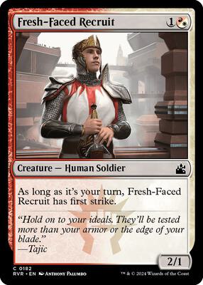 Magic: The Gathering - Ravnica Remastered - Fresh-Faced Recruit - Common - Normal