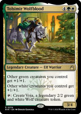 Magic: The Gathering - Ravnica Remastered - Tolsimir Wolfblood - Rare - Normal