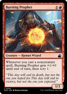 Magic: The Gathering - Ravnica Remastered - Burning Prophet - Normal - Anime Card Craze