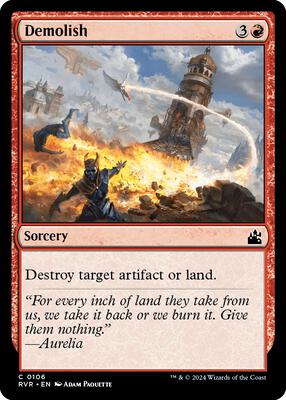 Magic: The Gathering - Ravnica Remastered - Demolish - Normal - Anime Card Craze