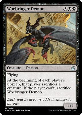 Magic: The Gathering - Ravnica Remastered - Woebringer Demon - Normal - Anime Card Craze
