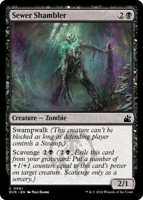 Magic: The Gathering - Ravnica Remastered - Sewer Shambler - Normal - Anime Card Craze