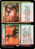 Magic: The Gathering - Ravnica Remastered - Thrash // Threat - Normal - Anime Card Craze