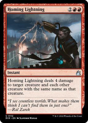 Magic: The Gathering - Ravnica Remastered - Homing Lightning - Uncommon - Normal