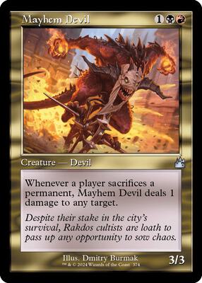Magic: The Gathering - Ravnica Remastered - Mayhem Devil (Retro Frame) - Uncommon - Normal
