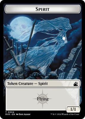 Magic: The Gathering - Ravnica Remastered - Spirit Token (0004) - Normal - Anime Card Craze