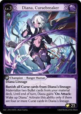 Grand Archive TCG - Alchemical Revolution - Diana, Cursebreaker - 10 - Foil