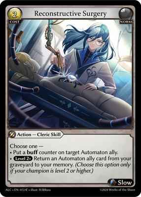 Grand Archive TCG - Alchemical Revolution - Reconstructive Surgery - 72 - Normal