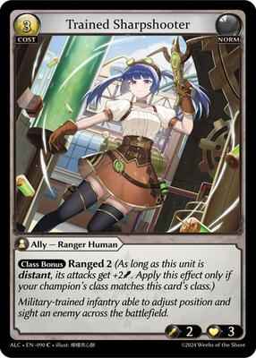 Grand Archive TCG - Alchemical Revolution - Trained Sharpshooter - 90 - Normal