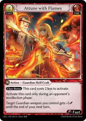 Grand Archive TCG - Alchemical Revolution - Attune with Flames - 95 - Normal