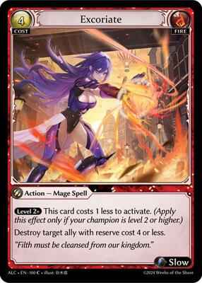 Grand Archive TCG - Alchemical Revolution - Excoriate - 100 - Normal