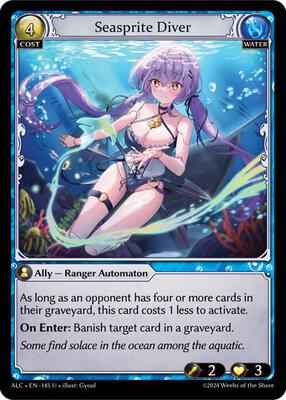 Grand Archive TCG - Alchemical Revolution - Seasprite Diver - 145 - Normal
