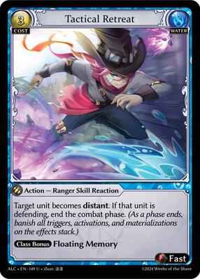 Grand Archive TCG - Alchemical Revolution - Tactical Retreat - 149 - Normal