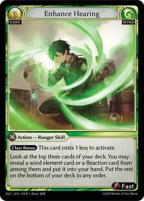 Grand Archive TCG - Alchemical Revolution - Enhance Hearing - 159 - Normal