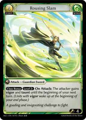 Grand Archive TCG - Alchemical Revolution - Rousing Slam - 167 - Normal