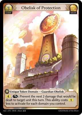 Grand Archive TCG - Alchemical Revolution - Obelisk of Protection - 198 - Normal