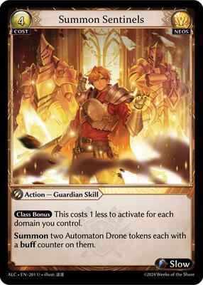 Grand Archive TCG - Alchemical Revolution - Summon Sentinels - 201 - Normal