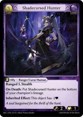 Grand Archive TCG - Alchemical Revolution - Shadecursed Hunter - 211 - Normal