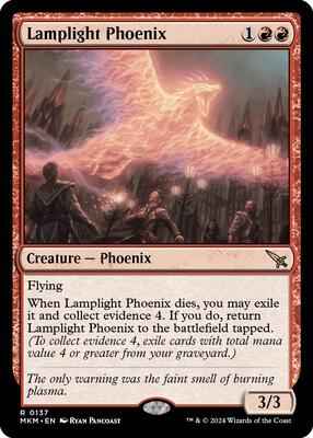 Magic: The Gathering - Murders at Karlov Manor - Lamplight Phoenix - Normal