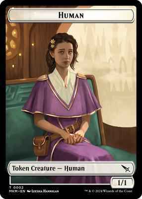 Magic: The Gathering - Commander: Murders at Karlov Manor - Human // Soldier Double-Sided Token - Normal