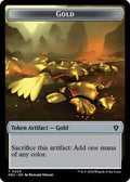 Magic: The Gathering - Commander: Murders at Karlov Manor - Gold // Lightning Rager Double-Sided Token - Normal