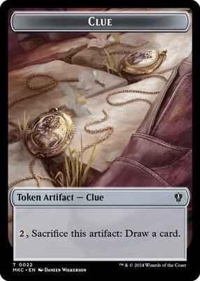 Magic: The Gathering - Commander: Murders at Karlov Manor - Clue // Food Double-Sided Token - Normal
