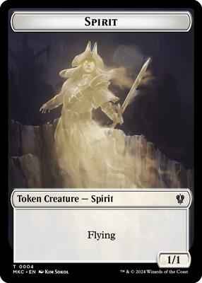 Magic: The Gathering - Commander: Murders at Karlov Manor - Spirit // Phyrexian Germ Double-Sided Token - Normal