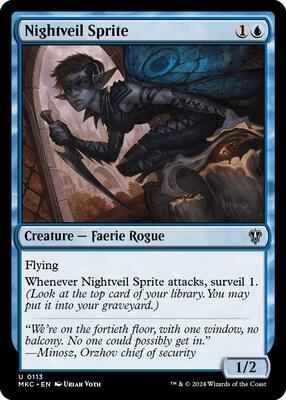 Magic: The Gathering - Commander: Murders at Karlov Manor - Nightveil Sprite - Normal